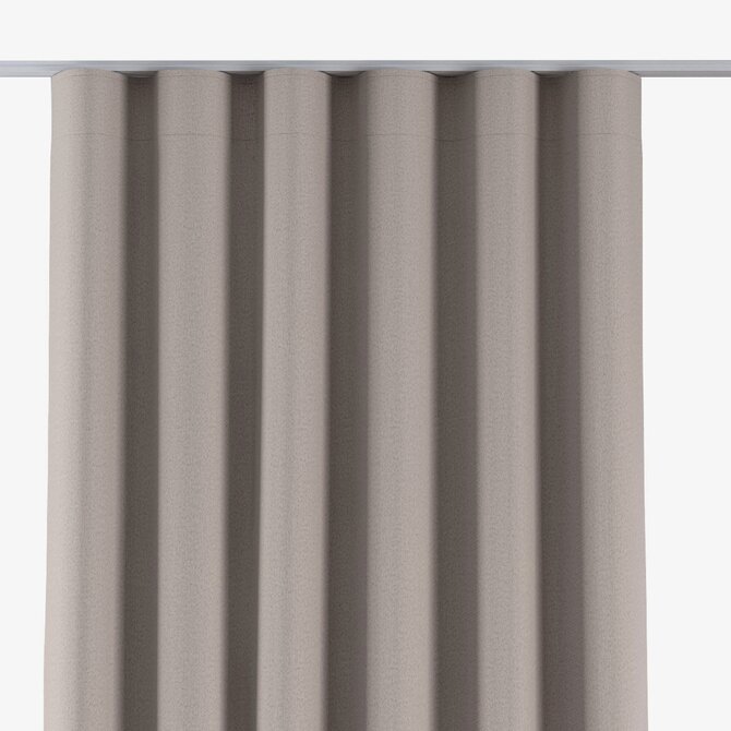 Dekoria Závěs na řasící pásce wave, tmavě béžová, Blackout Soft, 269-25