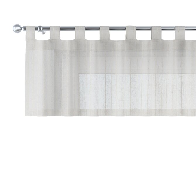 Dekoria Krátký závěs na poutkách, béžová, 130 x 40 cm, Natural Touch, 128-14