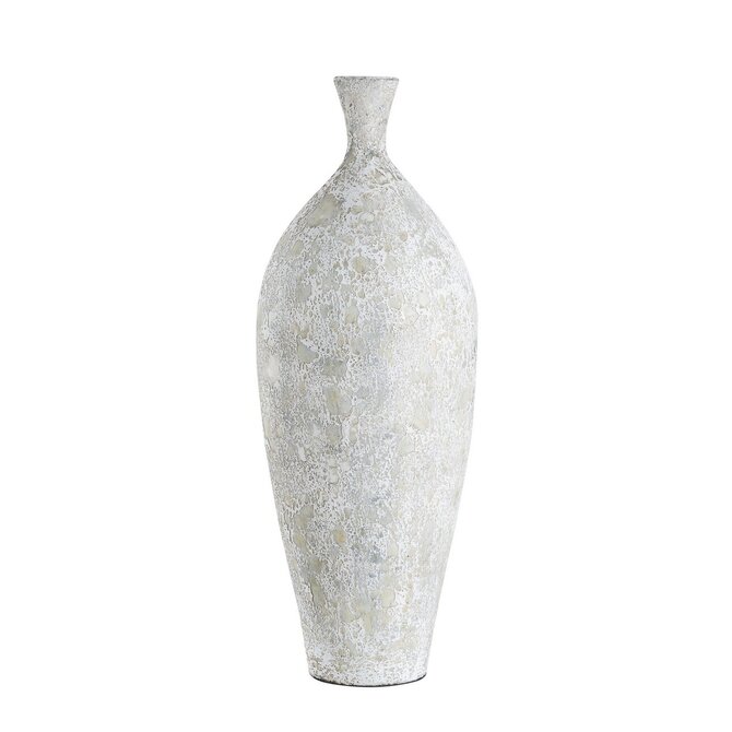 Dekoria Váza Dafni 30x79cm white grey, 30 x 79 cm 
