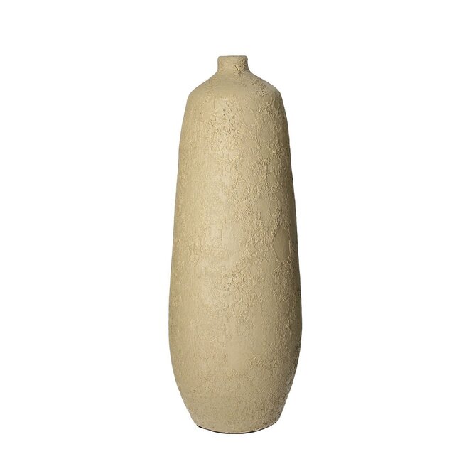 Dekoria Váza Oresti 20x52cm dark beige, 20 x 52 cm