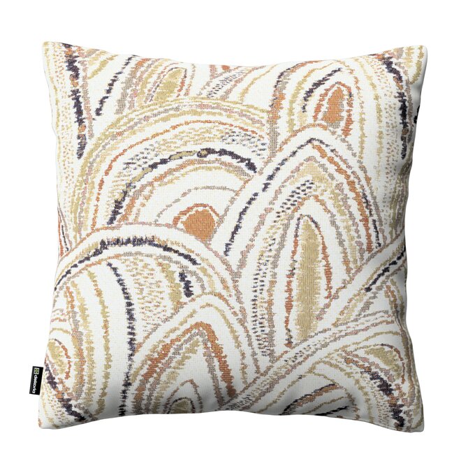 Dekoria Kinga - potah na polštář jednoduchý, béžovo-olivová, 43 x 43 cm, Cosy Home, 145-34