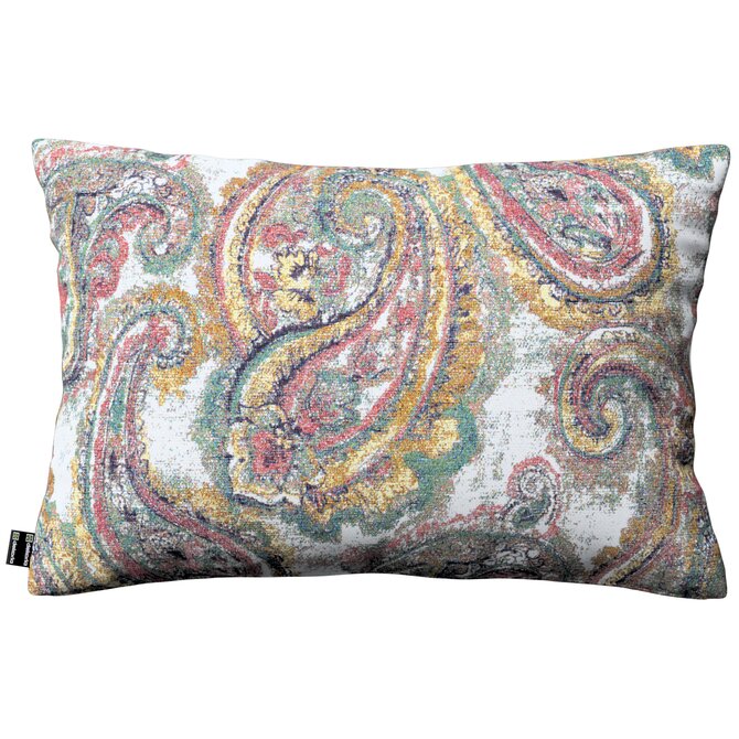 Dekoria Kinga - potah na polštář jednoduchý obdélníkový, červeno-zeleno-žlutá, 47 x 28 cm, Cosy Home, 145-35