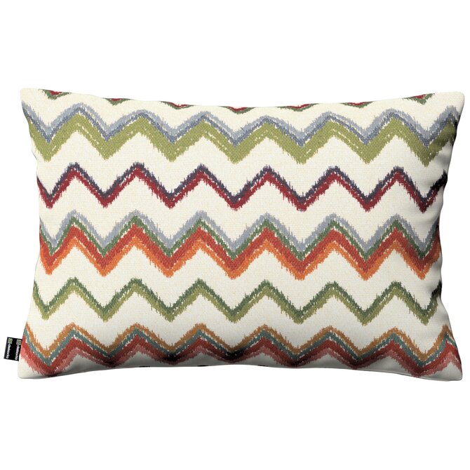 Dekoria Kinga - potah na polštář jednoduchý obdélníkový, červeno-zelená, 47 x 28 cm, Cosy Home, 145-36