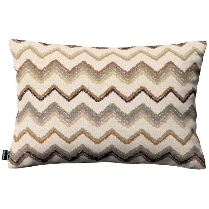 Dekoria Kinga - potah na polštář jednoduchý obdélníkový, béžovo-olivová, 47 x 28 cm, Cosy Home, 145-39