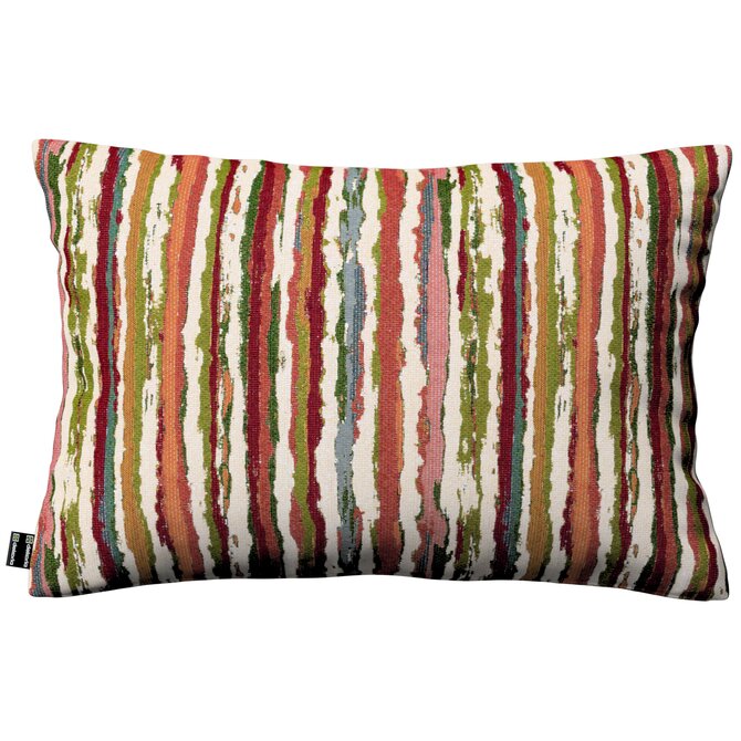 Dekoria Kinga - potah na polštář jednoduchý obdélníkový, červeno-zelená, 47 x 28 cm, Cosy Home, 145-40