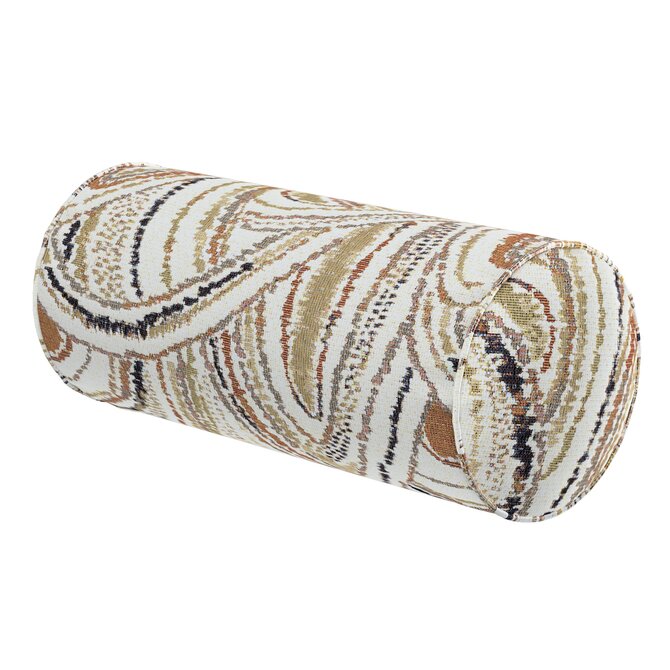 Dekoria Válec jednoduchý hladký, béžovo-olivová, Ø 16 x 40 cm, Cosy Home, 145-34