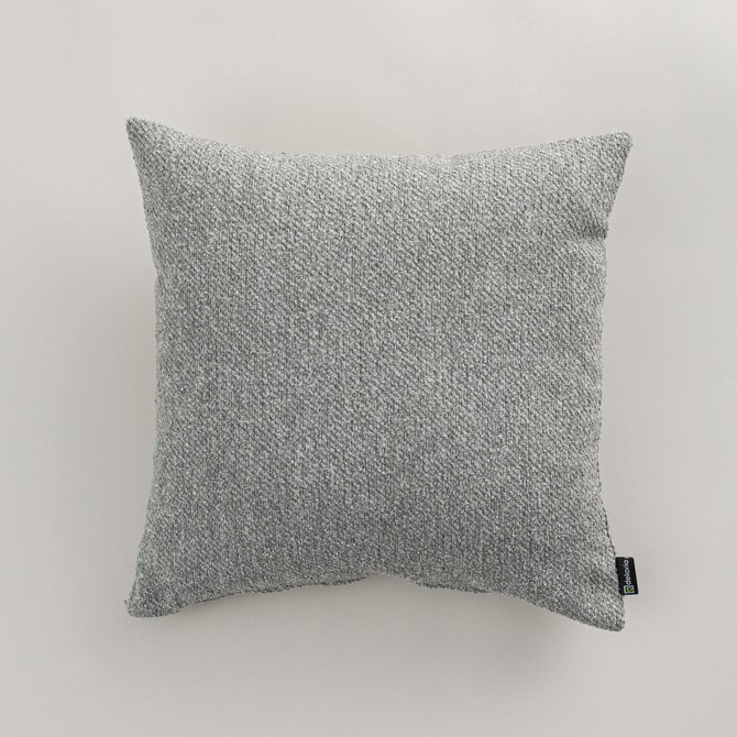 Dekoria Kinga - potah na polštář jednoduchý, šedá melanž, 60 x 60 cm, Boucle Mist, 145-46