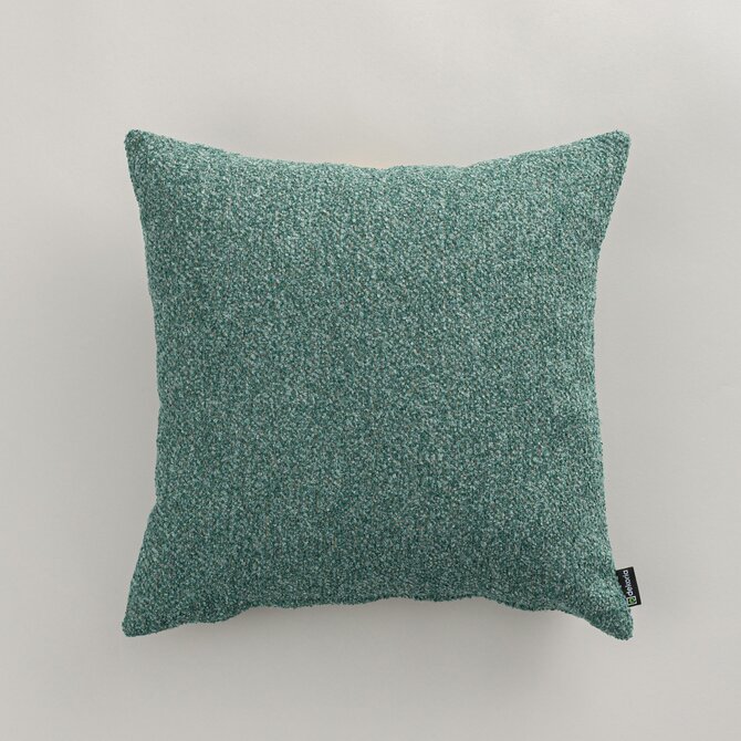 Dekoria Kinga - potah na polštář jednoduchý, zelená melanž, 60 x 60 cm, Boucle Mist, 145-47