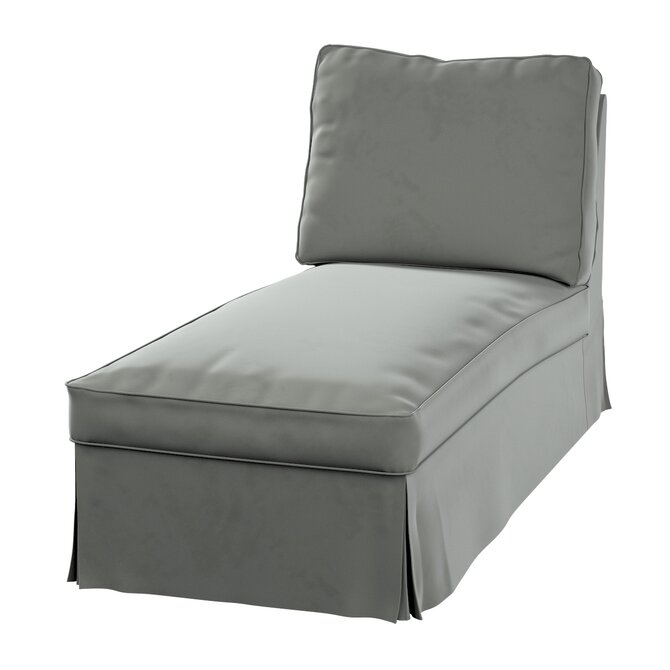 Dekoria Potah na lenošku Ektorp volně stojící - jednoduchý styl, šedá, szezlong Ektorp wolnostojący, Living Velvet, 704-58