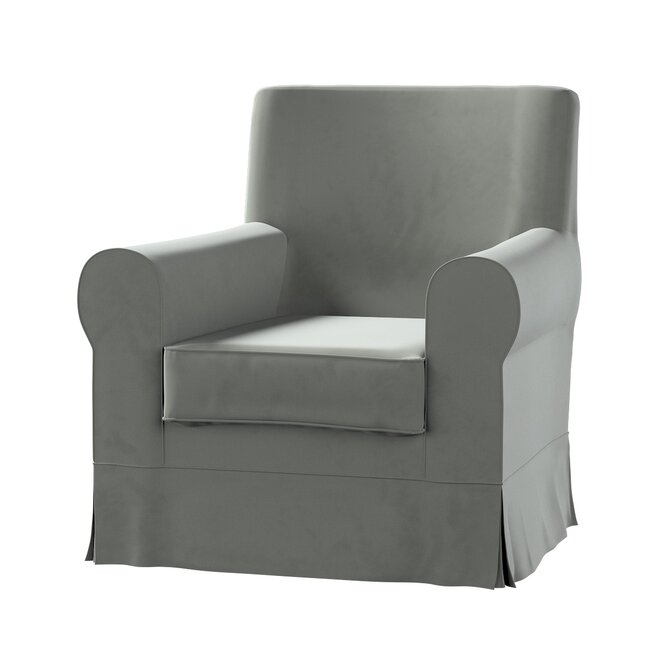 Dekoria Potah na křeslo IKEA Ektorp Jennylund, šedá, kØeslo Ektorp Jennylund, Living Velvet, 704-58
