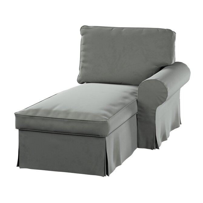 Dekoria Potah na lenošku Ektorp pravý, šedá, lenoška Ektorp pravá, Living Velvet, 704-58