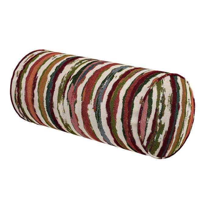 Dekoria Válec jednoduchý hladký, červeno-zelená, Ø 16 x 40 cm, Cosy Home, 145-40