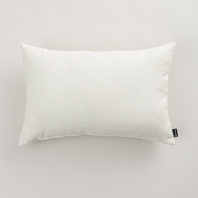 Dekoria Kinga - potah na polštář jednoduchý obdélníkový, bílá, 60 x 40 cm, Boucle Mist, 145-42