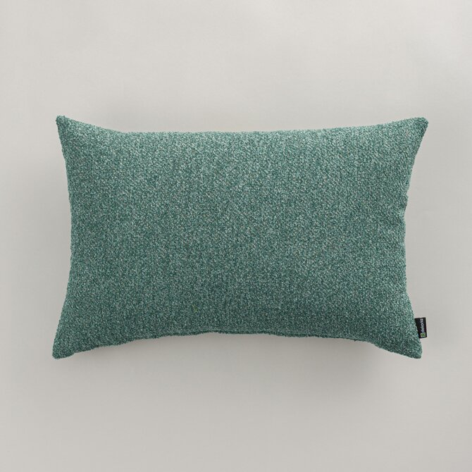 Dekoria Kinga - potah na polštář jednoduchý obdélníkový, zelená melanž, 60 x 40 cm, Boucle Mist, 145-47