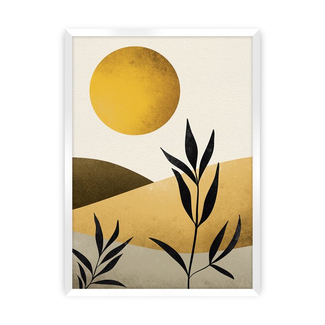 Dekoria Plakát Sand Desert, 40 x 50 cm, Ramka: Biała