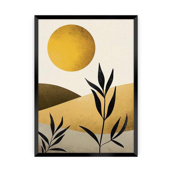 Dekoria Plakát Sand Desert, 40 x 50 cm, Ramka: Czarna