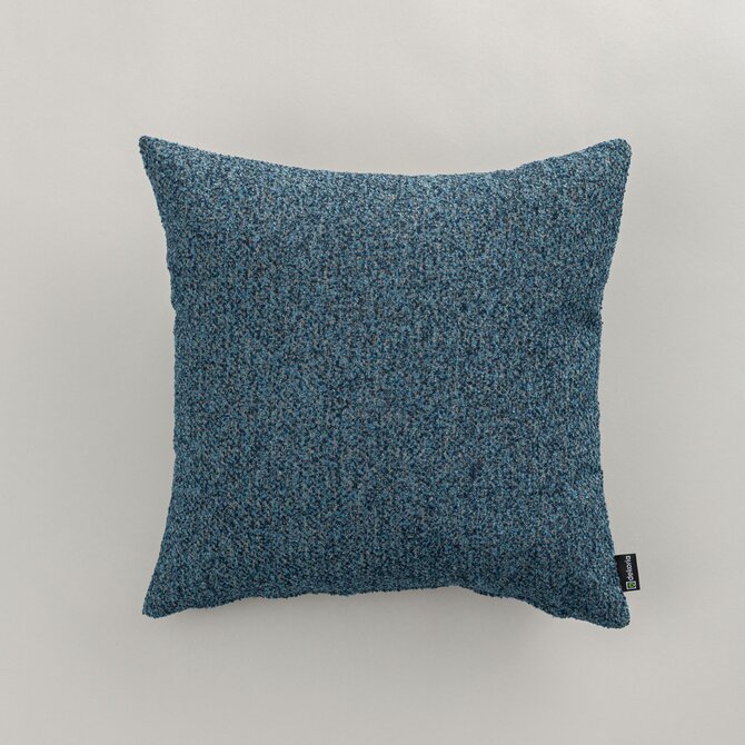 Dekoria Kinga - potah na polštář jednoduchý, modro-tmavě modrá melanž, 50 x 50 cm, Boucle Mist, 145-44