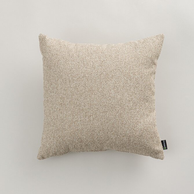 Dekoria Kinga - potah na polštář jednoduchý, béžová melanž, 50 x 50 cm, Boucle Mist, 145-43