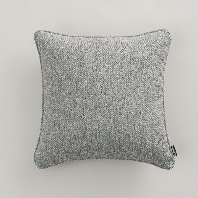 Dekoria Gabi - potah na polštář šňůrka po obvodu, šedá melanž, 45 x 45 cm, Boucle Mist, 145-46