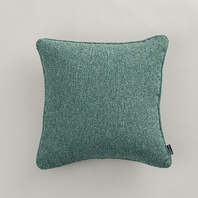 Dekoria Gabi - potah na polštář šňůrka po obvodu, zelená melanž, 45 x 45 cm, Boucle Mist, 145-47