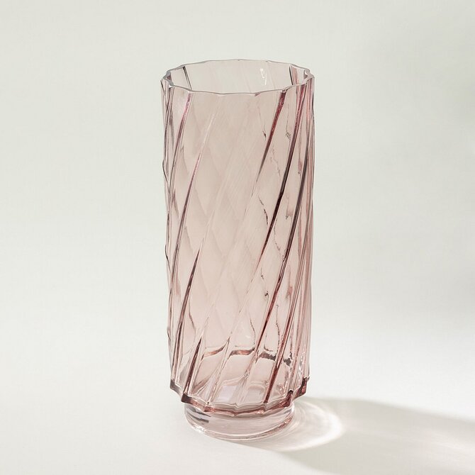 Dekoria Skleněná váza Heather 13x30 cm, 13x13x30 cm