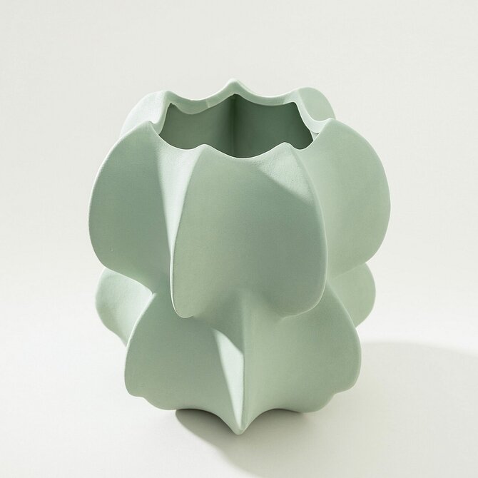 Dekoria Vase Nuvia green 20x21 cm, 20x20x21 cm