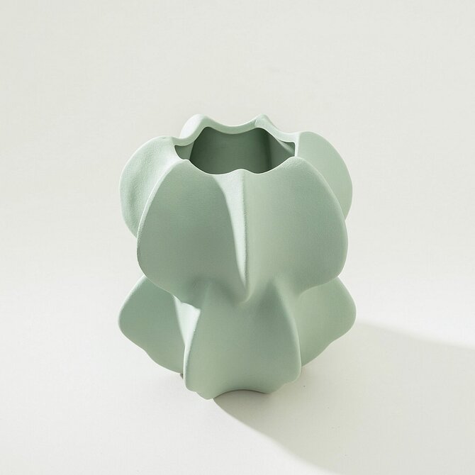 Dekoria Vase Nuvia green 15x17 cm, 15x15x17 cm