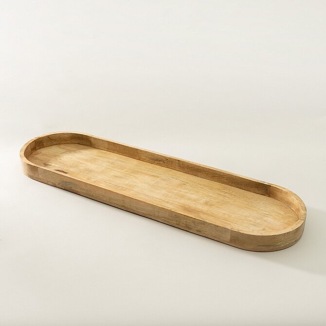 Dekoria Dřevěný podnos Yano I 83x25x4 cm, 83x25x4 cm