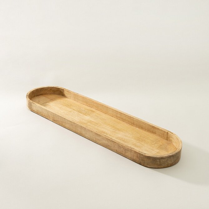 Dekoria Dřevěný podnos Yano II 73x18x4 cm, 73x18x4 cm