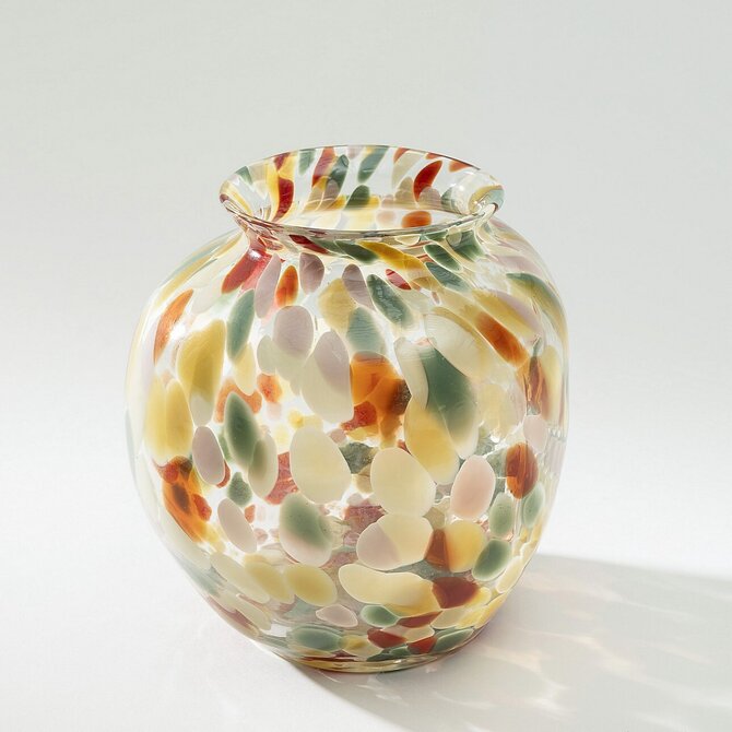 Dekoria Skleněná váza Marea 22 cm, 22x22x22 cm