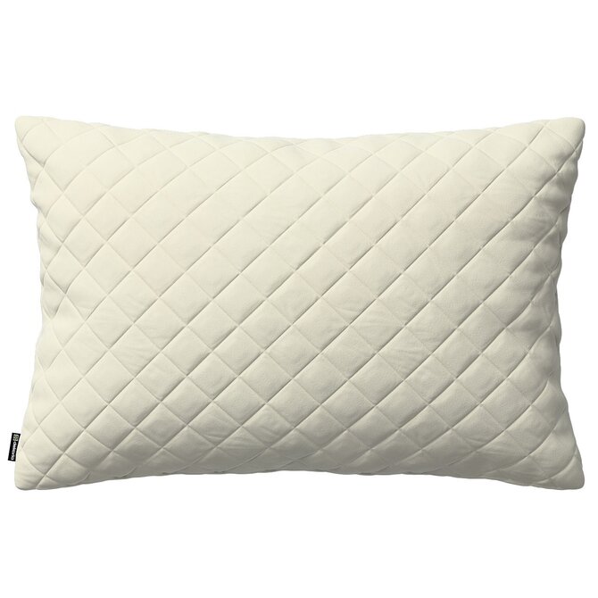 Dekoria Potah Kinga s prošitím 60 x 40 cm, smetanově bílá, 60 x 40 cm, Velvet, 704-36