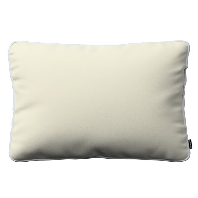 Dekoria Laura - potah na polštář obdélníkový, smetanově bílá, 60 x 40 cm, Velvet, 704-36