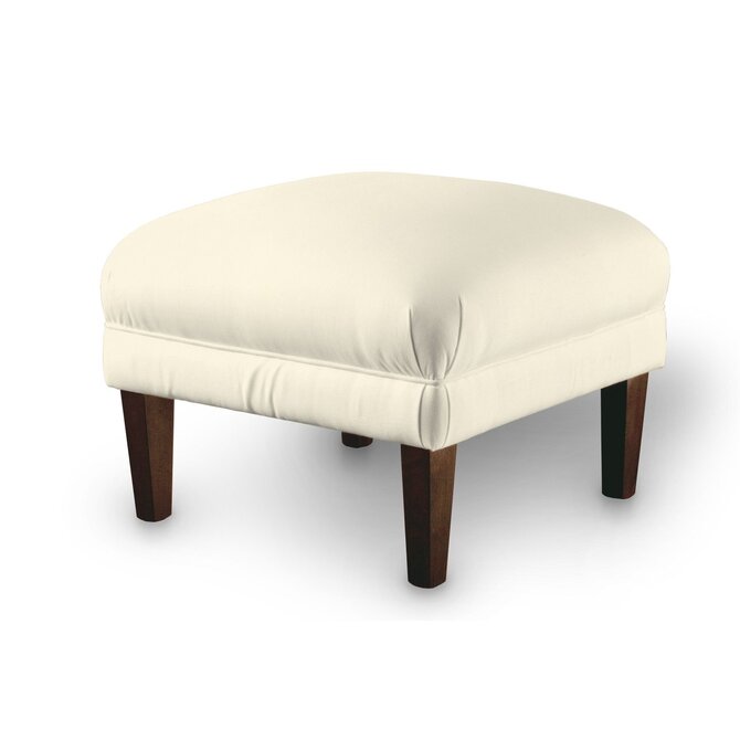 Dekoria Podnožka 56x56cm, smetanově bílá, 56 x 56 x 40 cm, Velvet, 704-36