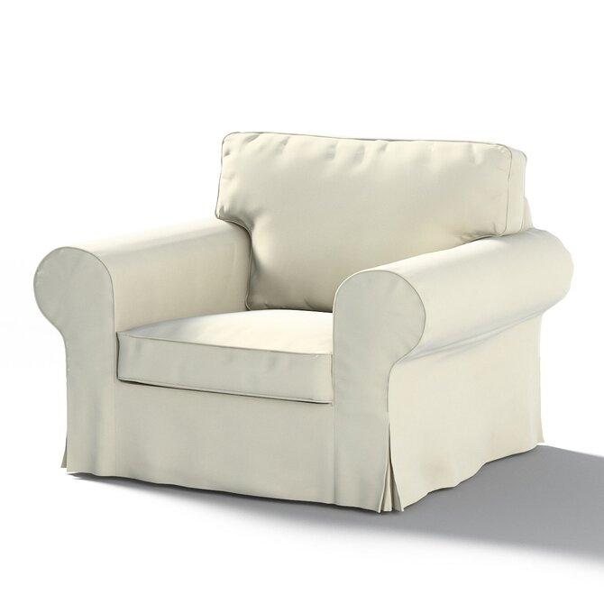 Dekoria Potah na křeslo IKEA Ektorp, smetanově bílá, křeslo Ektorp, Velvet, 704-36