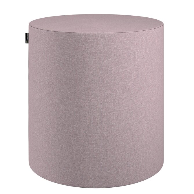 Dekoria Sedák Barrel- válec pevný,  d40cm, výška 40cm, pastelově růžový melanž, ø40 cm x 40 cm, Amsterdam, 704-51