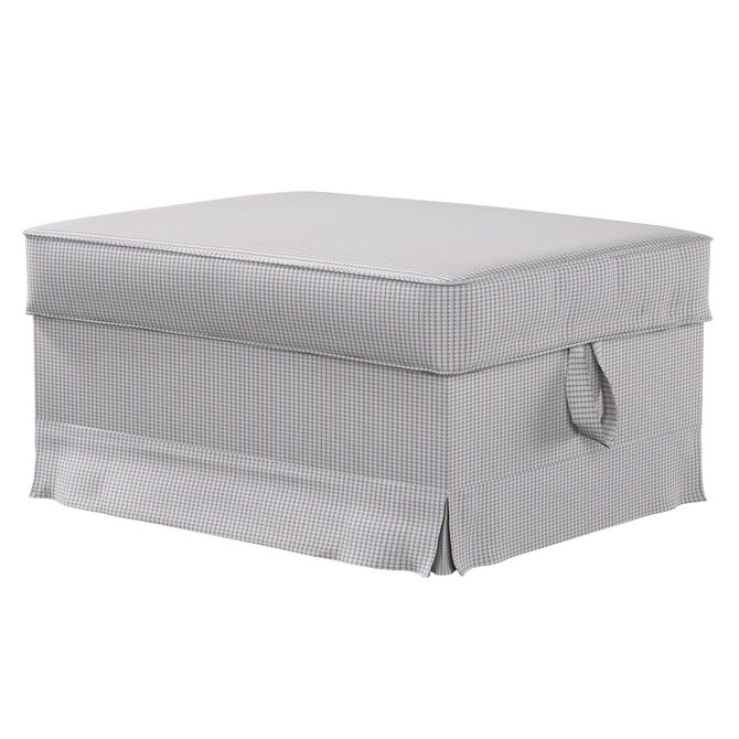 Dekoria Potah na podnožku Ektorp Bromma, béžová a modrá, podnožka Ektorp Bromma, Living II, 162-23