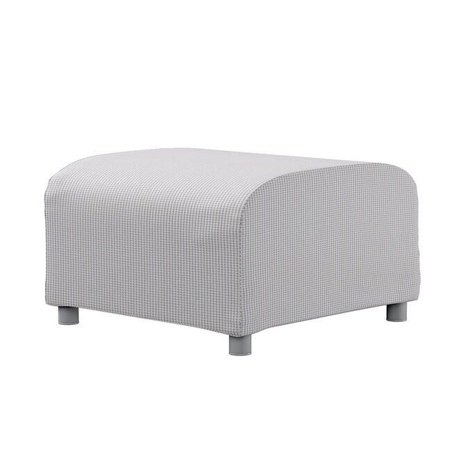 Dekoria Potah na podnožku Klippan, béžová a modrá, podnožka Klippan, Living II, 162-23