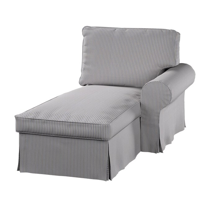 Dekoria Potah na lenošku Ektorp pravý, béžová a modrá, lenoška Ektorp pravá, Living II, 162-23