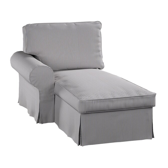 Dekoria Potah na lenošku Ektorp levý, béžová a modrá, lenoška Ektorp levá, Living II, 162-23