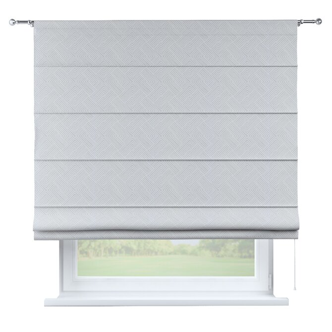 Dekoria Římská roleta Torino, vzor v odstínech šedo-bílé, Sunny, 143-43