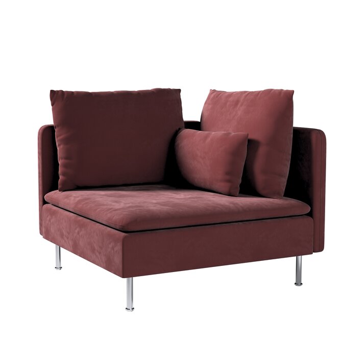 Dekoria Potah na rohový díl Söderhamn, bordó, rohový díl Söderhamn, Velvet, 704-37