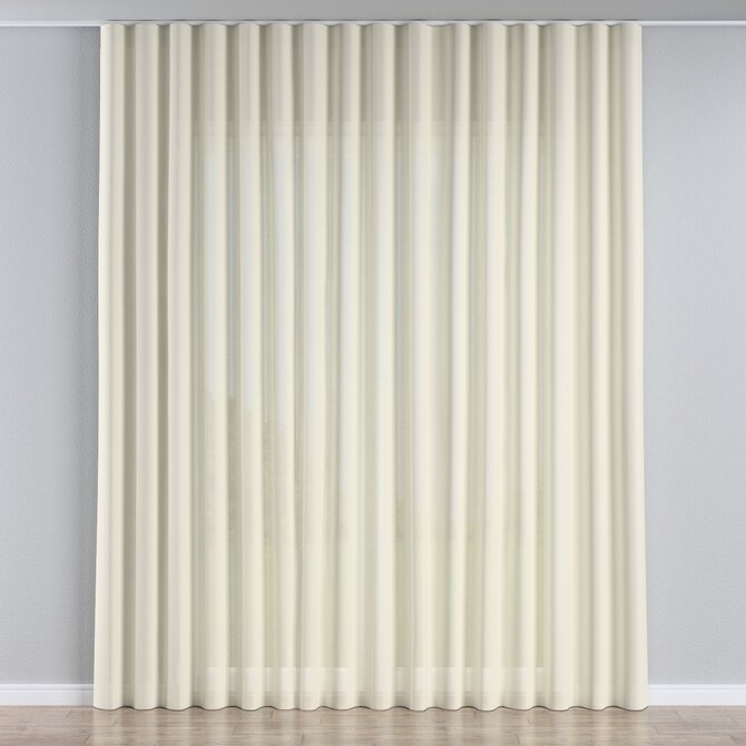 Dekoria Záclona na řasící pásce Wave, průsvitná ecru, Romantica, 128-88