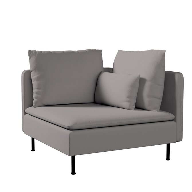 Dekoria Potah na rohový díl Söderhamn, tmavě bežová, rohový díl Söderhamn, Boucle Teddy, 702-82