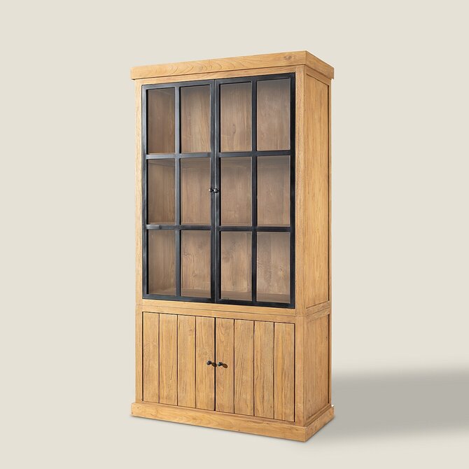 Dekoria Vitrína Harbor II 114x52x220 cm, 114x52x220 cm