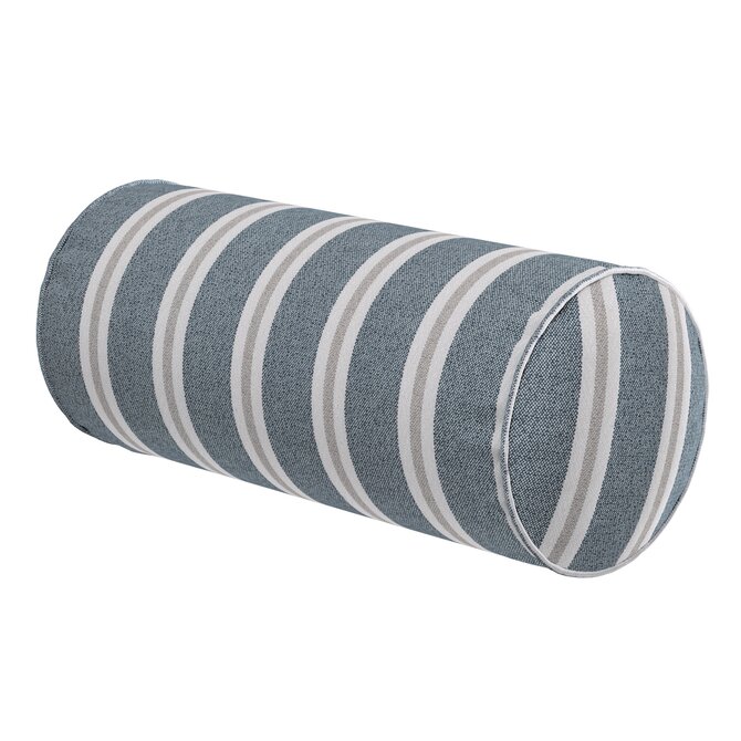Dekoria Válec jednoduchý hladký, modro-béžové pruhy, Ø 16 x 40 cm, Scotti, 145-28