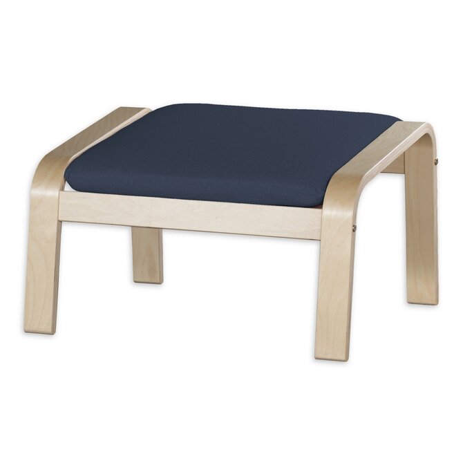 Dekoria Sedák na podnožku Poäng, tmavě modrá, Podnóżek Poäng, Ingrid, 705-39