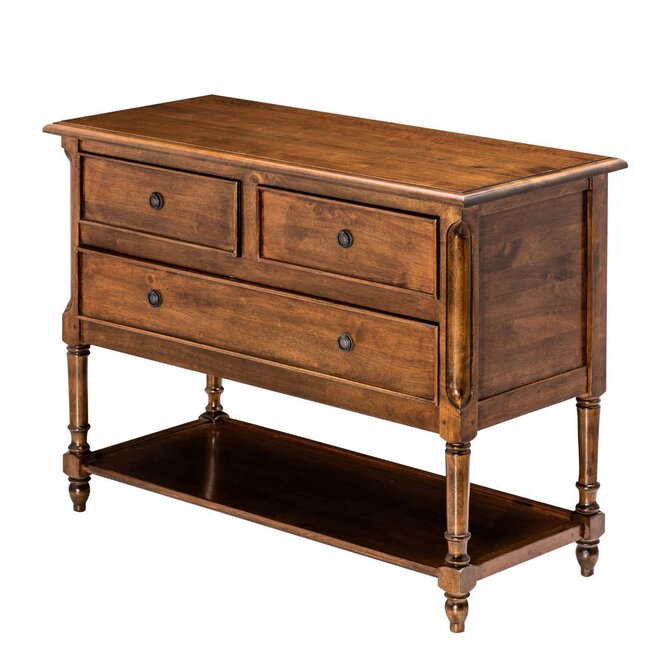 Dekoria Komoda Charlie 3 zásuvky, 100 x 45 x 76 cm