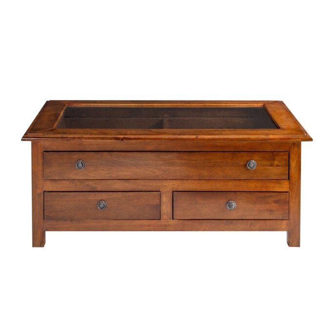 Dekoria Konferenční stolek  Mahika  95x60x40cm brown, 95 x 60 x 40 cm