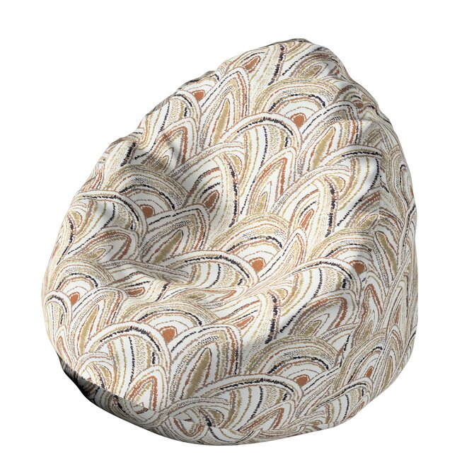 Dekoria Sedací vak s volbou látky - 3 velikosti, béžovo-olivová, Ø50 x 85 cm, Cosy Home, 145-34