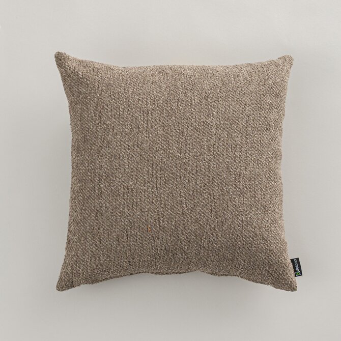 Dekoria Kinga - potah na polštář jednoduchý, tmavě béžová melanž, 50 x 50 cm, Boucle Mist, 145-45